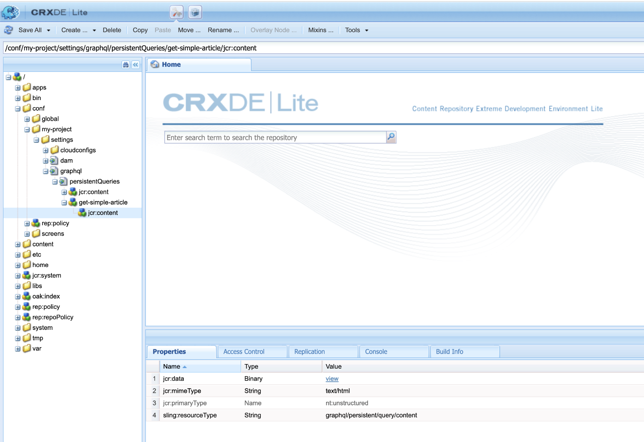graphql persistent query in crx
