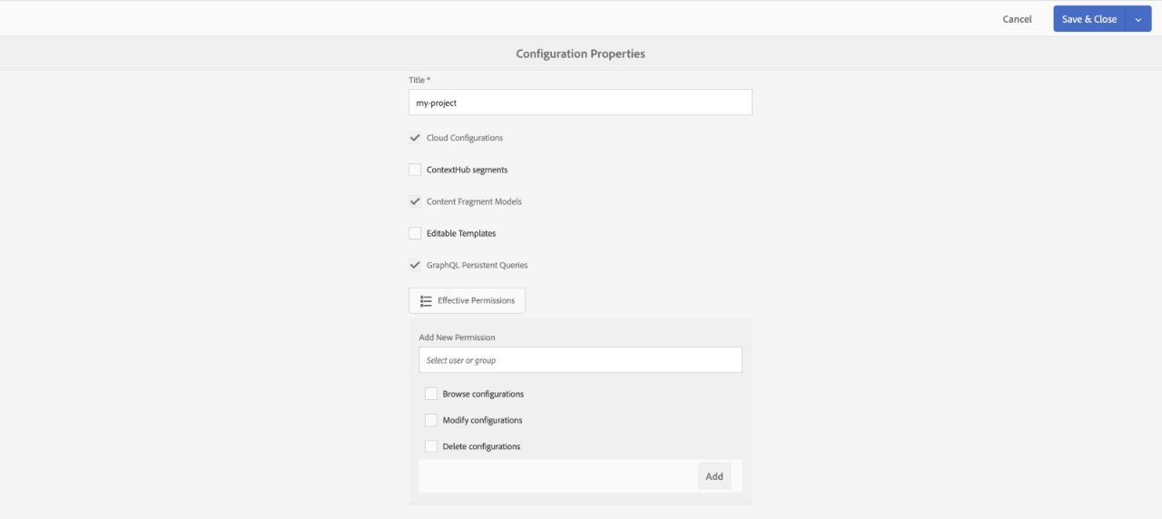graphql persistent queries property in configuration